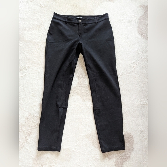 Eileen Fisher Black Equestrian  Style Riding Pants EUC size Medium - Picture 1 of 10